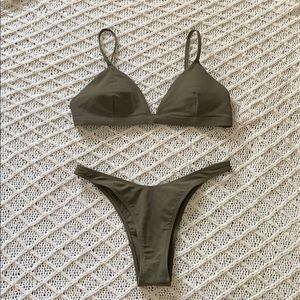Olive Green Bikini